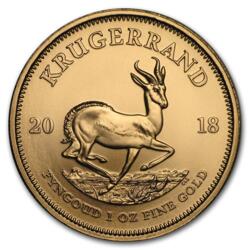 2 x 1 ounce Gold Krugerrand - Roll of 10 - 2018