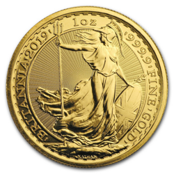 2 x 1 ounce Gold Britannia - Roll of 10 - 2019