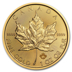 2 x 1 ounce Gold Maple Leaf - Roll of 10 - 2019