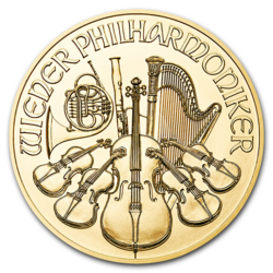 2 x 1 ounce Gold Philharmonic - Roll of 10 - 2019