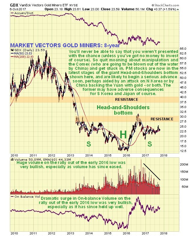 Market Vectors Gold Miners: 8 year